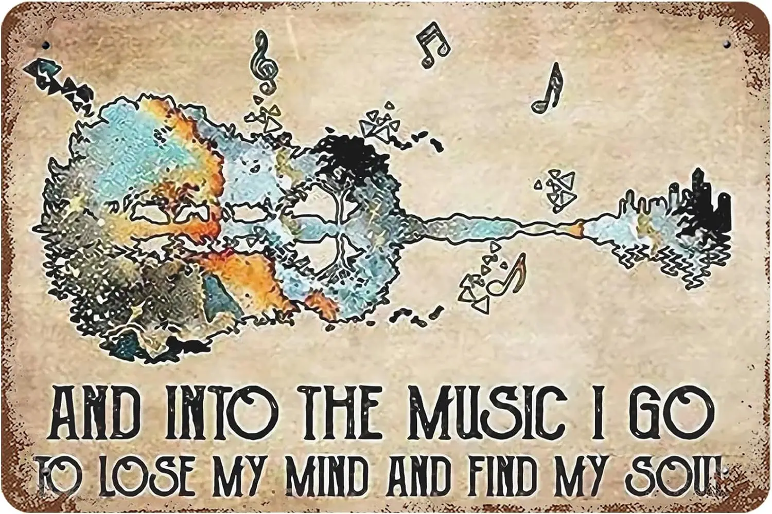 Винтажный металлический жестяной знак 8x12 дюймов новинка декор для музыки уроков