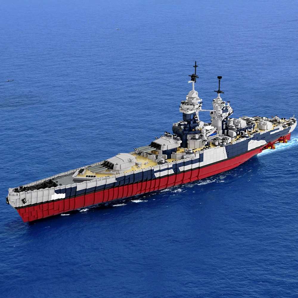 Строительные блоки MOC Richelieu французская быстрая фотография сделай сам военный