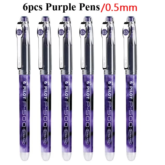 Гелевые ручки PILOT P500/P700, набор из 6/12 штук ручки гелевые синие 12 штук mile 0 5 мм schiller