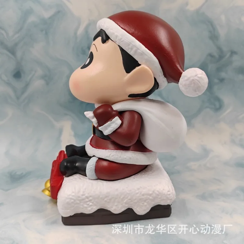 17 см Crayon Shin Chan Косплей Санта-Клаус игрушечные аксессуары Аниме персонажи спальня