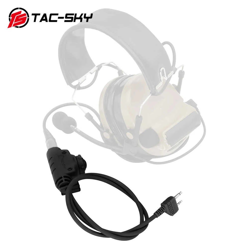 Тактический адаптер TAC-SKY U94 V2 PTT Midland PTT для рации Midland Plug, совместимый с гарнитурой COMTA II III SORDIN (art.: 3920cd856f5fa) - 3920cd856f5fa