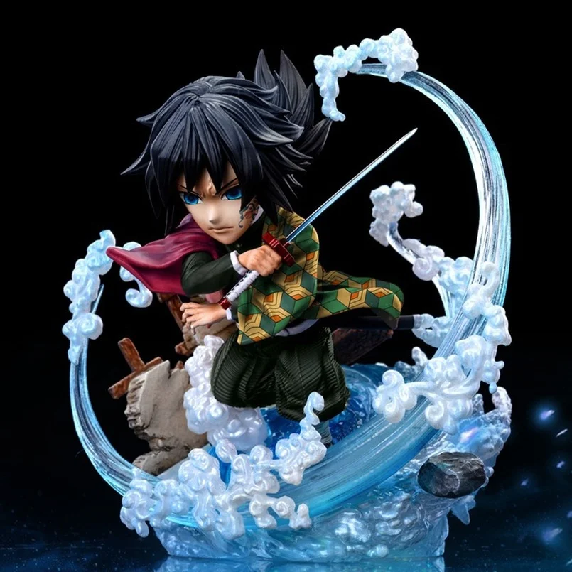 

10CM Anime Demon Slayer Figure Tomioka Giyuu Rengoku Kyoujurou PVC Action Figure Kimetsu No Yaiba Figurine Model Doll Toys