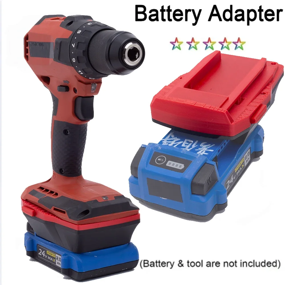 Адаптер аккумулятора для литиевой батареи Kobalt 24 В в электродрель Hilti B22 22