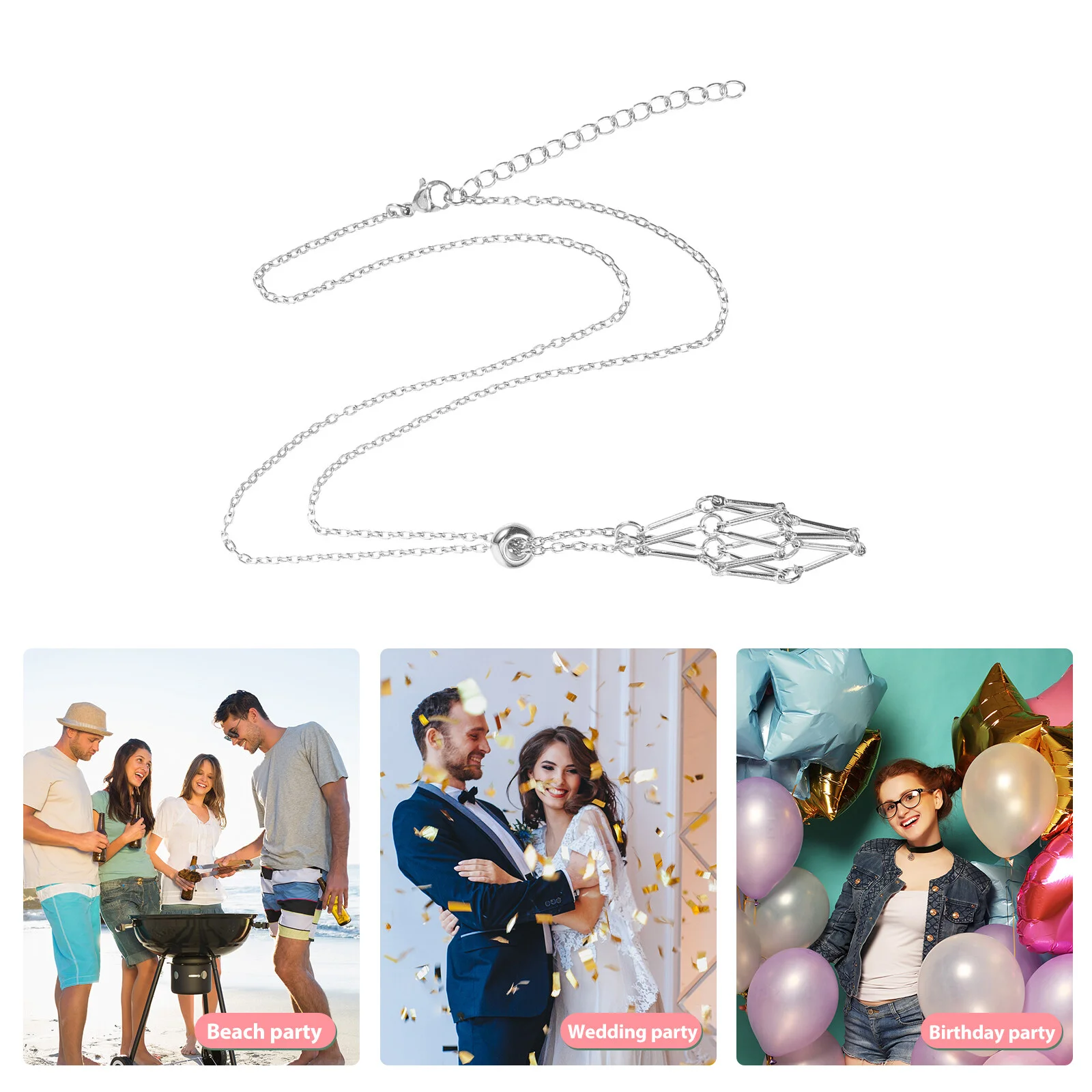 Necklace Empty Stone Holder Crystal Cage Metal Brackets Cord Rope Pendants Net Bag