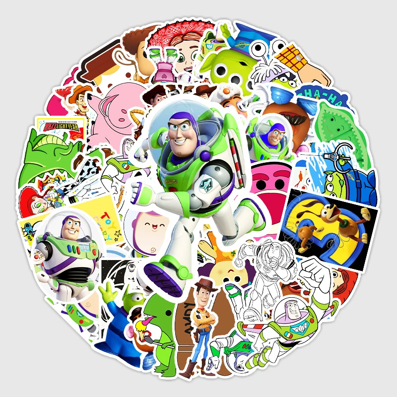 

Disney Cartoon Toy Story Stickers For Car Laptop Phone Case Fridge Scrapbook Decal Waterproof Graffiti Sticker Toys Kids Gifts
