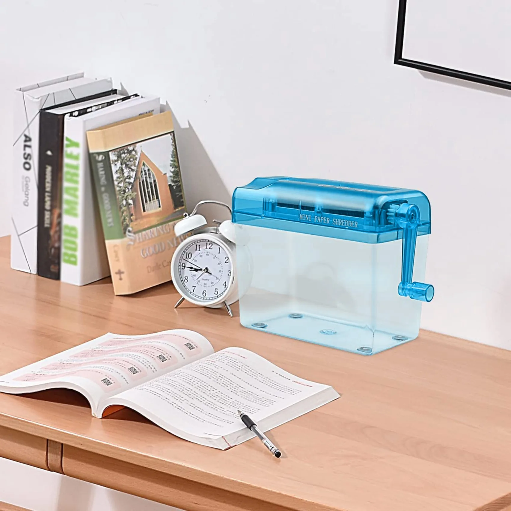 Мини-Измельчитель синего цвета дробилка Разрушитель машина для резки бумаги