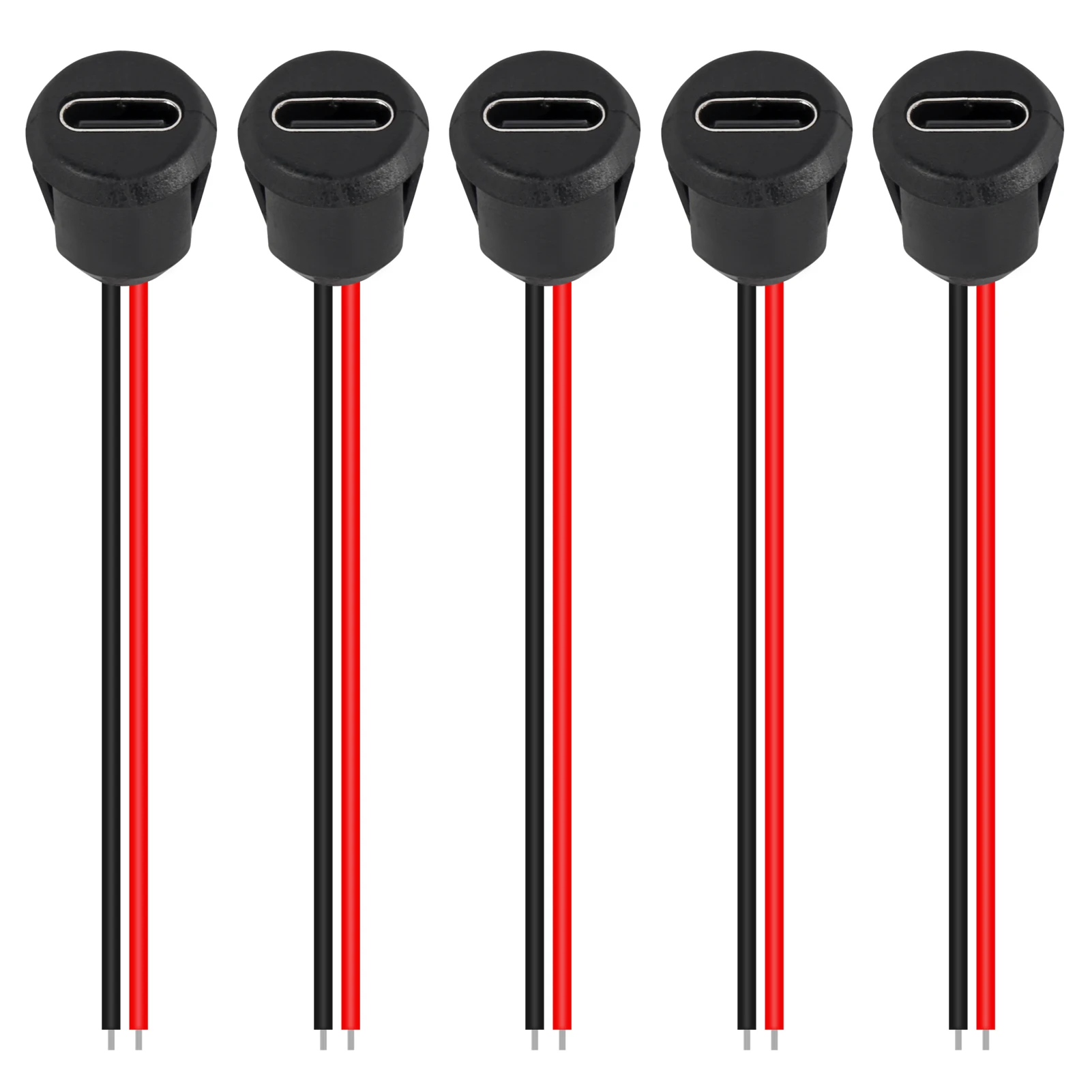 

AOKIN 5PCS 2Pin USB Connector Type-C Waterproof