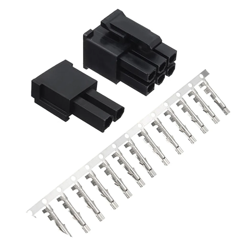 

400Pcs Crimp Female Terminals Pin Plug + 50Pcs 5557 8(6+2)P ATX EPS PCI-E Connectors