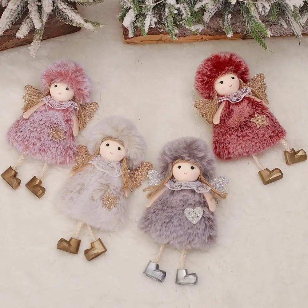 

Unique Star Ornament Handmade Xmas Party Ornament Angel Pendant Christmas Girls Pendant Christmas Angel Doll