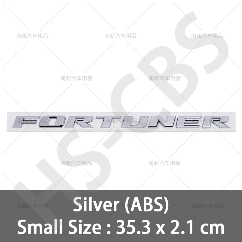 

3D ABS FORTUNER буквы эмблема логотип наклейки Fortuner автомобильный передний капот гриль эмблема задний багажник значок аксессуары для стайлинга автомобилей