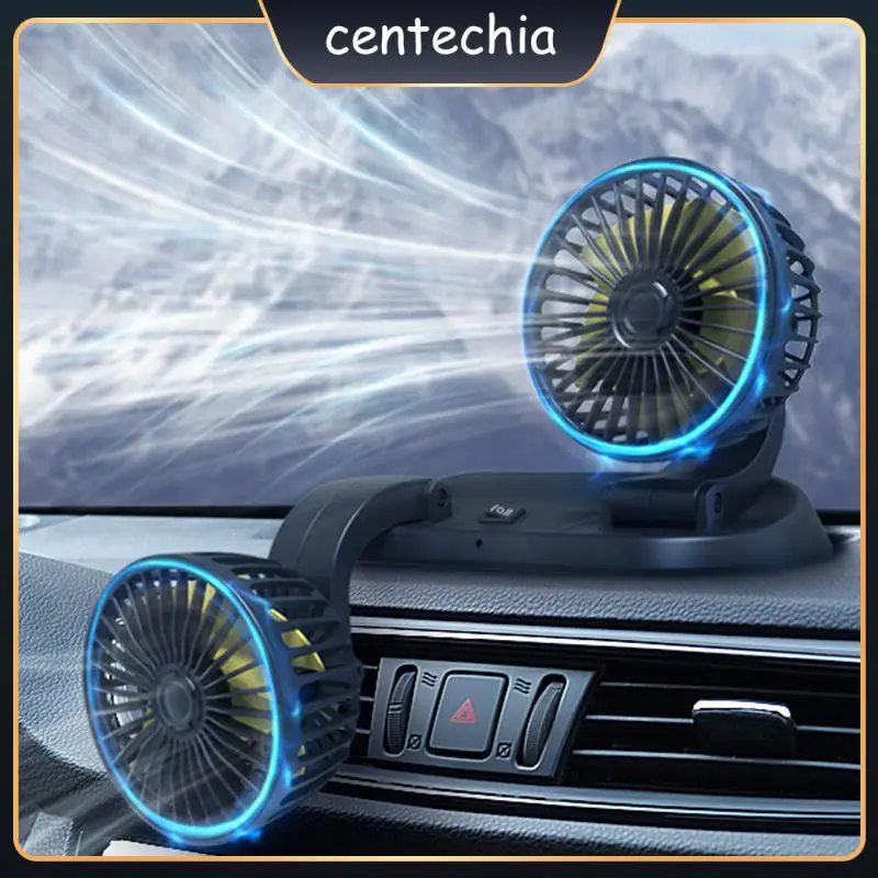 

Car Cooling Fan Portable 2-speed Adjustment 24v Cigarette Lighter Practical 360 Degree Rotation Vehicle-mounted Fan Car Fan