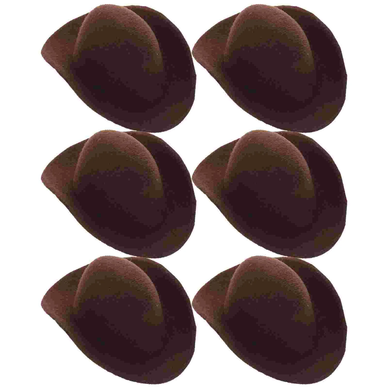 

Pretend Mini Cowboy Hats For Crafts Miniature Dress Up Costume Toys Decoration