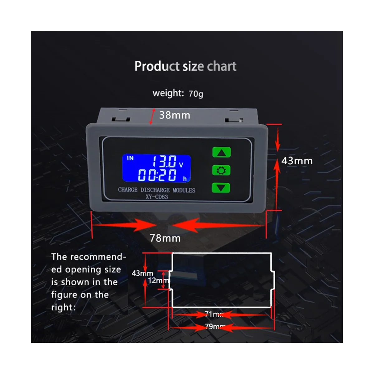 XY-CD63 CD63 30A контроль зарядки аккумулятора модуль Full Power Off DC защита от пониженного