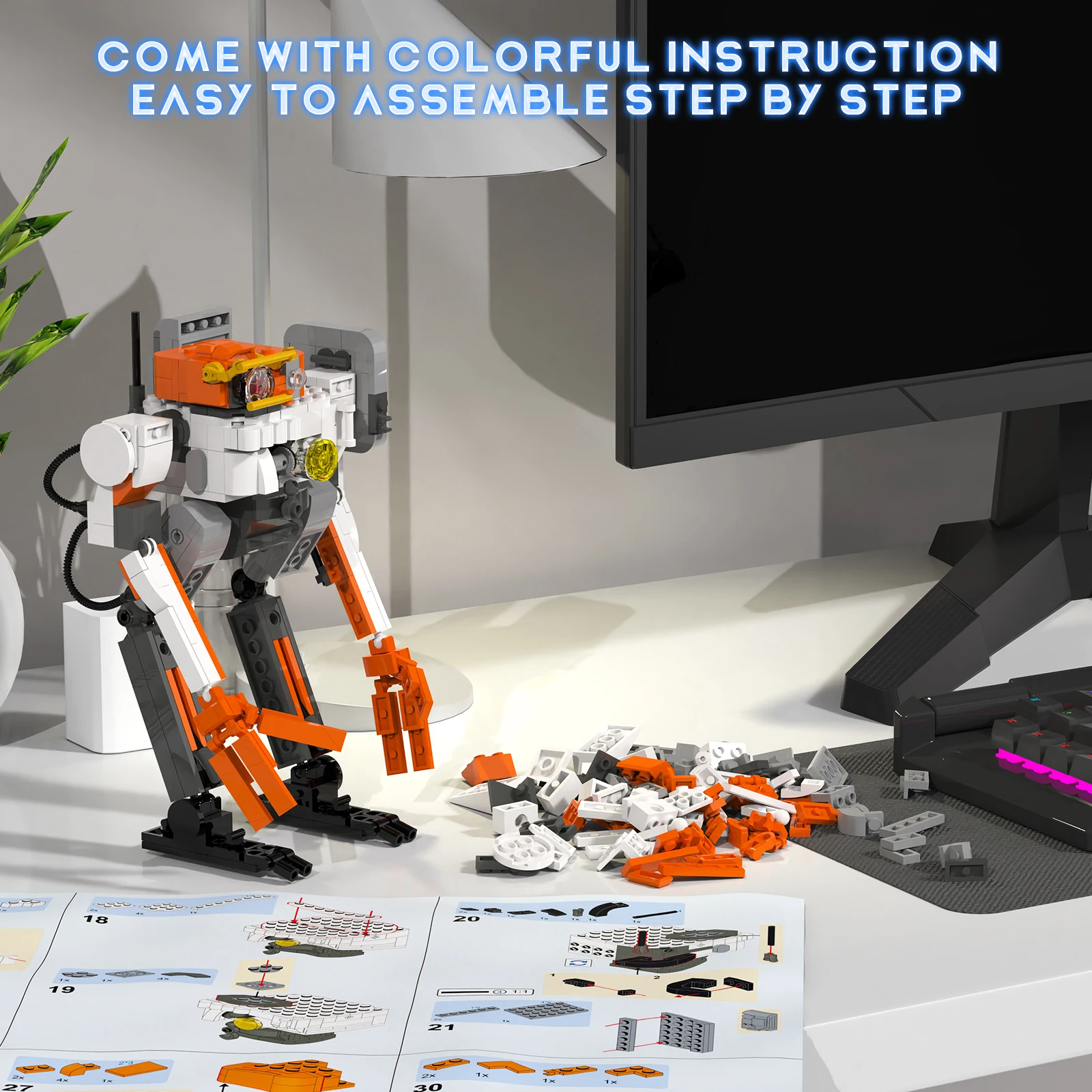 Конструктор-робот Vasco игрушки MOC товары для фигурок совместные креативные