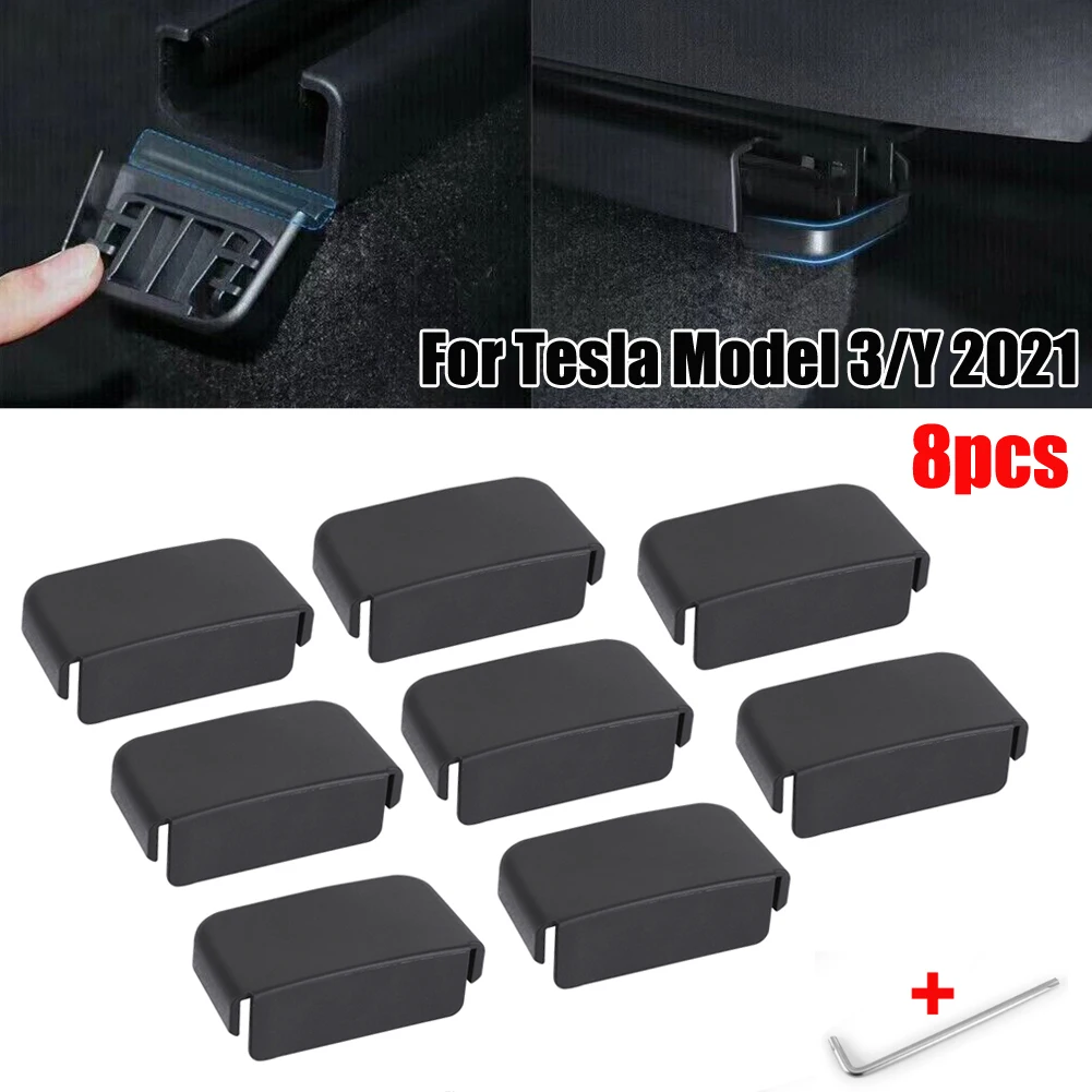 

Car Anti-kick Protection Plug Anti-scratch And Durable Black Plug Seat Slide Anti-Kick Plug Brand New For Tesla Model 3/ Y 2021