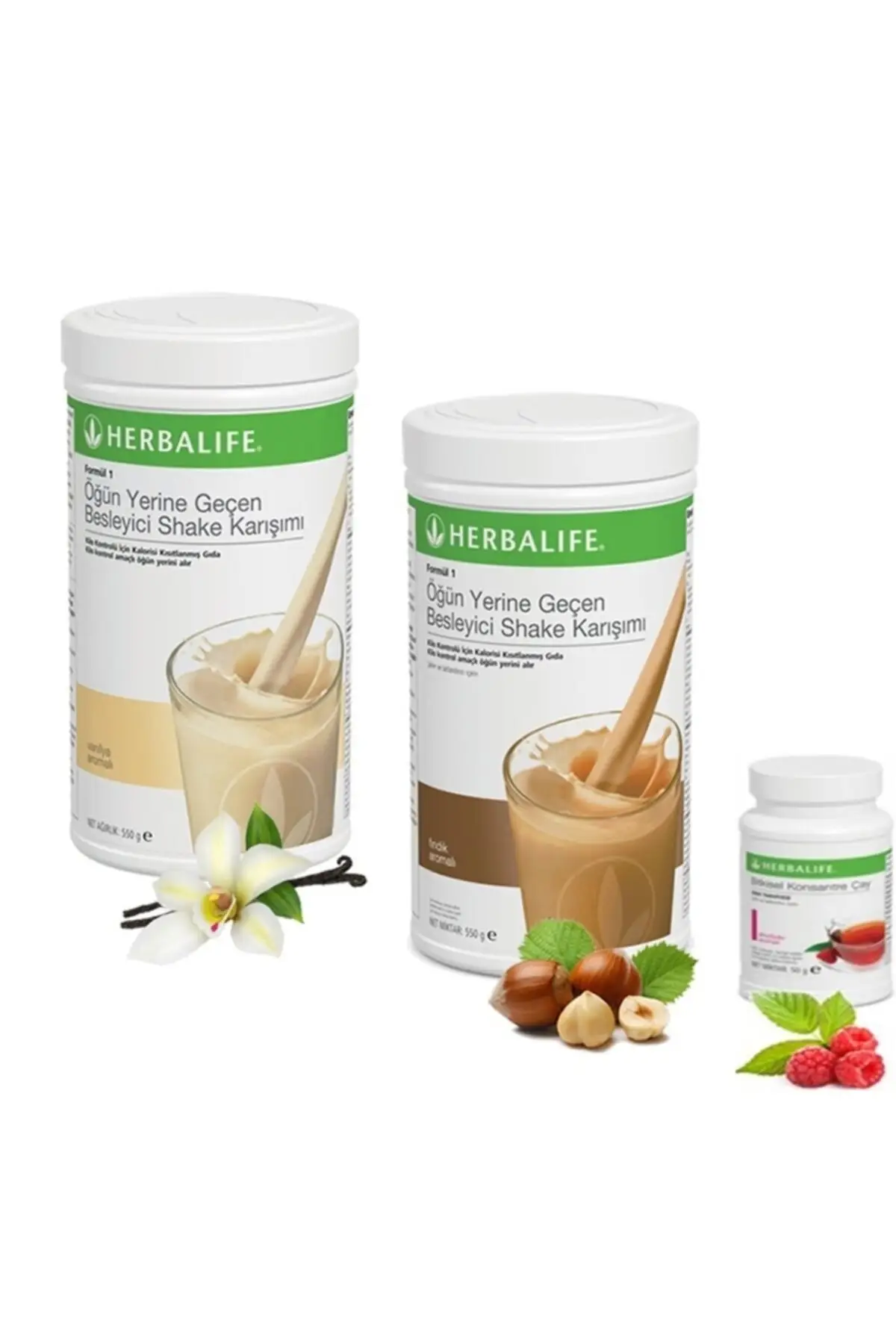 

Nutritious Shake Mix Formula 1 Vanilla 550g 1 Nut 550g 1 Raspberry Tea 50g