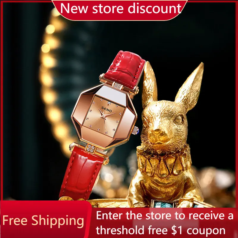 

Fashion Diamond-encrusted Personality Simple Waterproof Belt Quartz Watch