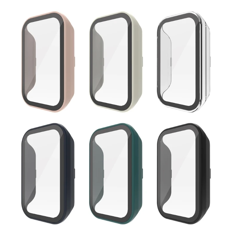 

PC Screen Protector Shell For Xiaomi Redmi Smart Band 2 Watch Protective Case Full Coverage Tempered Film Frame