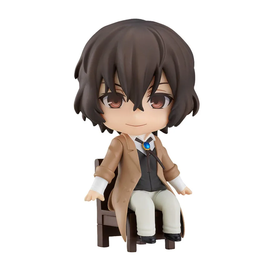Pre Sale Dazai Osamu Anime Figure Models Q Version Bungo Stray Dogs 90Mm Anime Figurine Figural Models Periphery Collection Toy