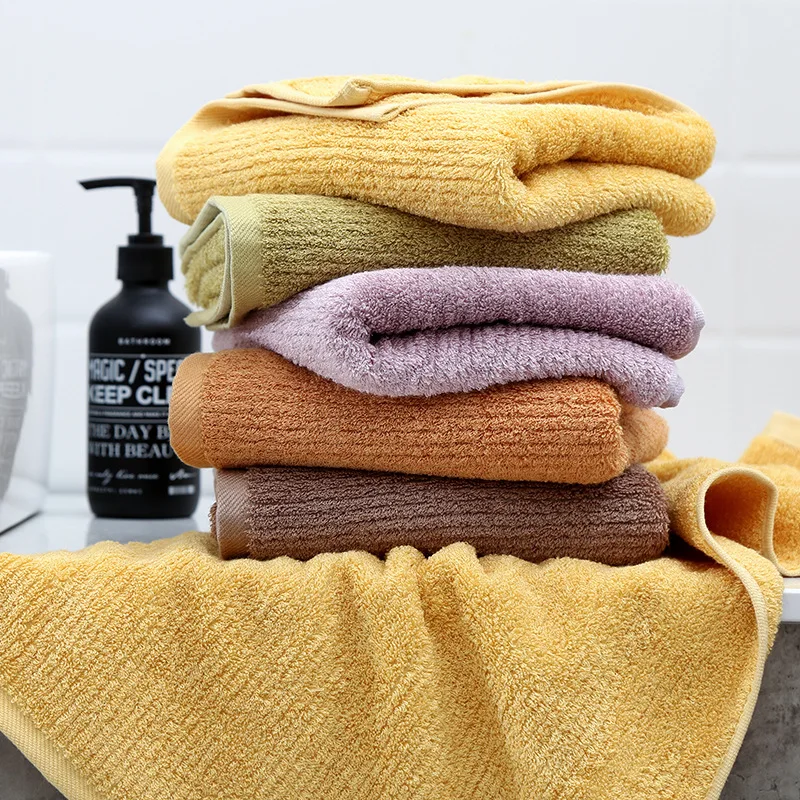 

Sleepy Bear Bamboo Fiber Towel for Face Hair Bathroom Solid Color Pattern Soft Towels for Adult Home Good Absorbent 34*75CM
