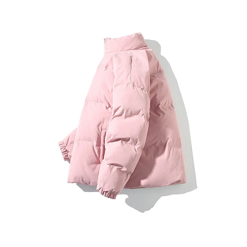 New Male Thickened Cotton Coat Men's Winter Coat Korean Version of The Stand Collar Trend Thickened Casual Warm Cotton Jacket