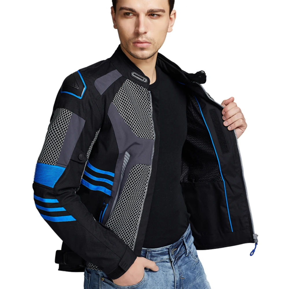 Байкерская куртка мужская четырехсезонная мотоциклетная для верховой езды