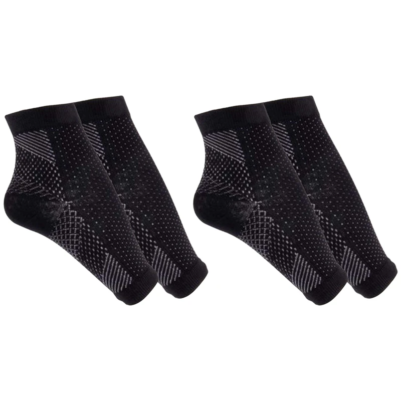 

2 Pair Foot Ankle Compression Socks Anti Fatigue Varicose Feet Sleeve Outdoor-L/XL