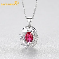 sace gems s925 sterling silver full diamond sunflower necklace pendant palace ethos light luxury color treasure clavicle chain