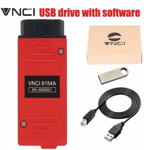 VNCI 6154A VNCI6154A Поддержка последней версии программного обеспечения ODIS и CAN FD DoIP Протокол оригинального привода лучше, чем SVCI 6154