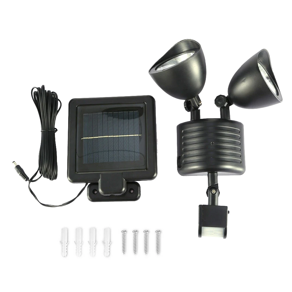 

Household Solar Powered 22LED Motion Sensor Light Outdoor Floodlight Courtyard Pation Induction Lamp, White Housing