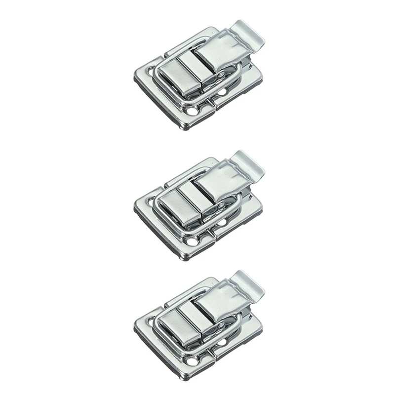

6X Metal Snap Finish Suitcase Suitcase Lock 30X43mm Silver