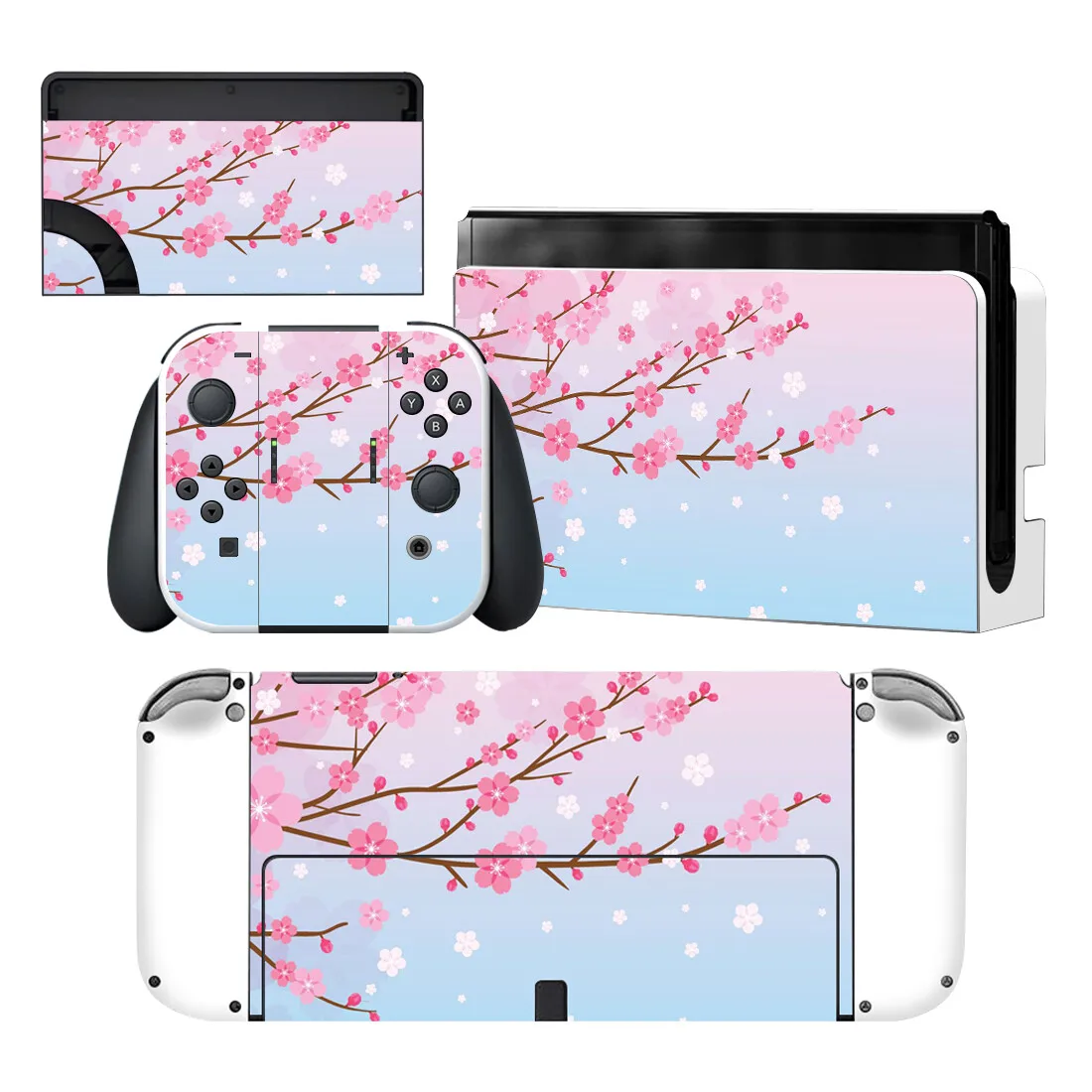 

Cherry Blossoms Style Vinyl Decal Skin Sticker For Nintendo Switch OLED Console Protector Game Accessoriy NintendoSwitch OLED