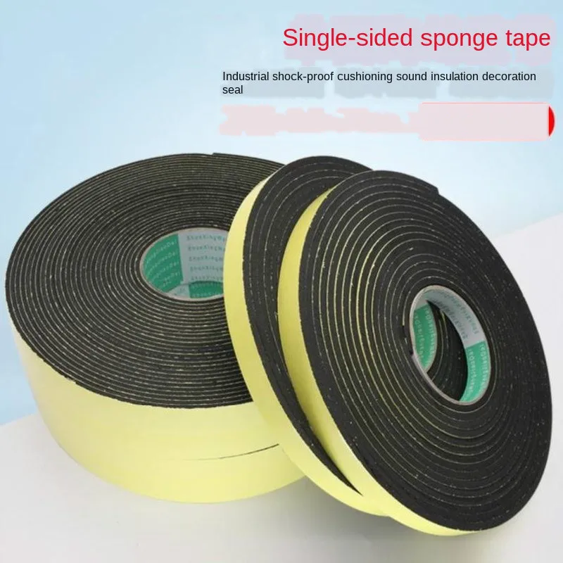 Прочная клейкая лента из ЭВА черная губчатая поролоновая уплотнительная для