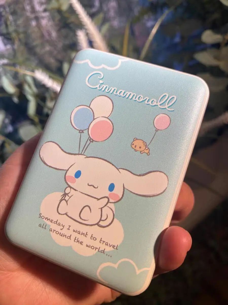 

Sanrio Hello Kitty Anime Figure Cinnamoroll Kuromi Melody Mini Power Bank 5000mah External Battery Charger For Iphone Android