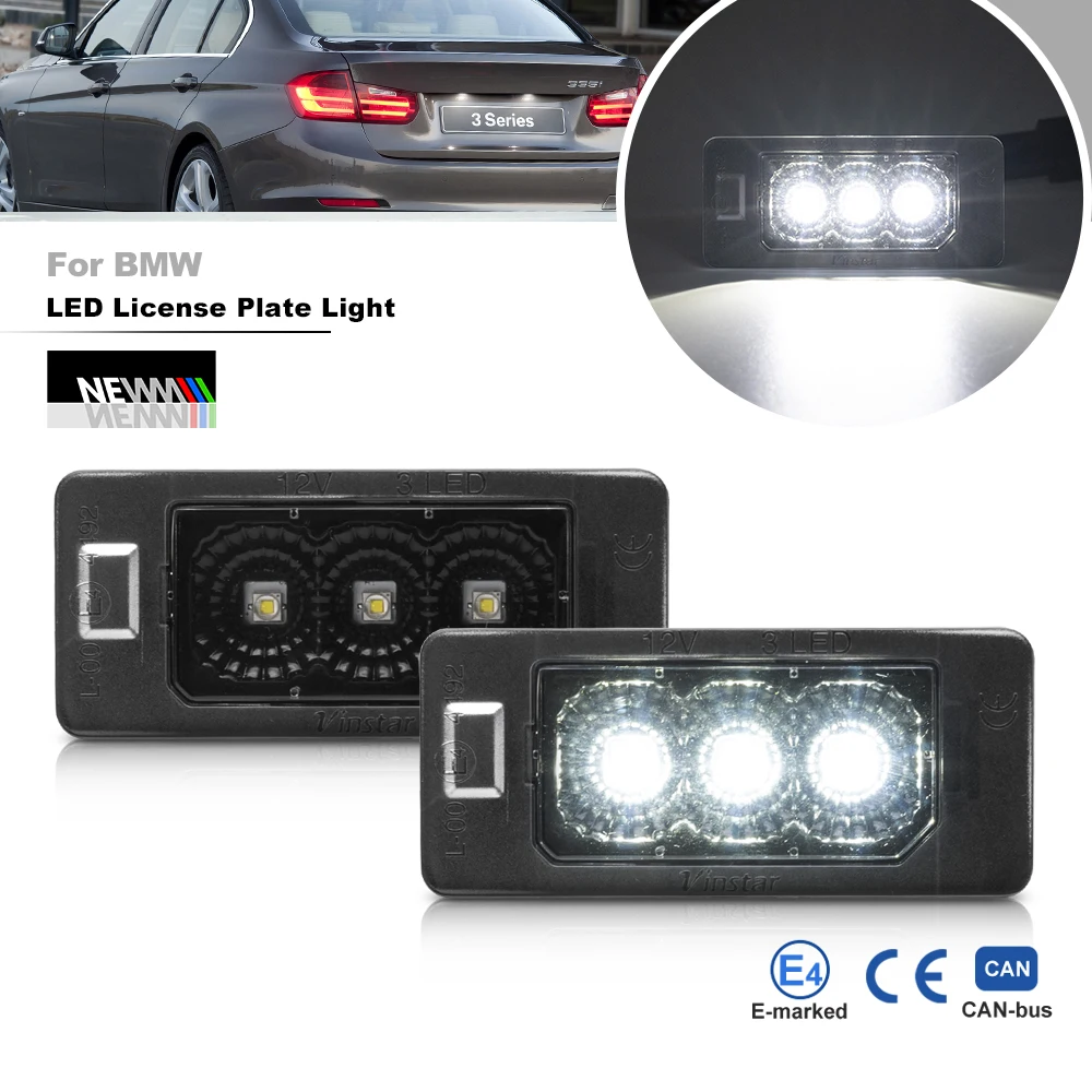 

Для BMW 4 серии F32 F33 F36 F82 F83 M4 5 серии E39 E60 E61 F10 F11 G30 Canbus светильник номерного знака без мерцания задняя лампа