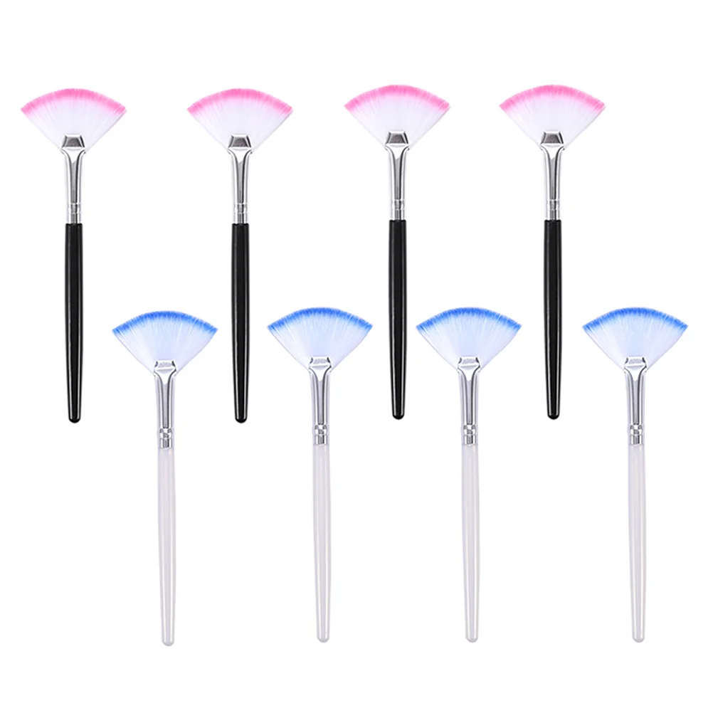 8 Pcs Lash Tool Fan-shaped Brushes Tools Makeup Applicator Tools Makeup Beauty Fan Brush Facial Applicators Brushes