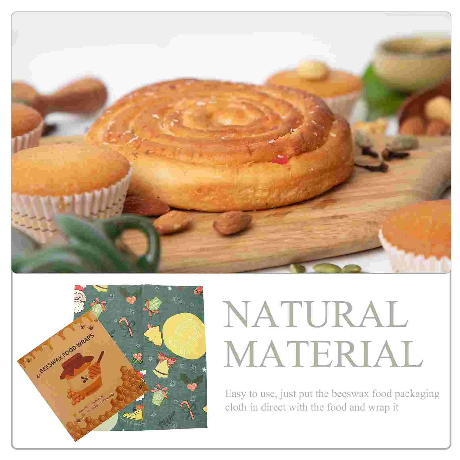 3 шт. обертка из пчелиного воска кухонные принадлежности биоразлагаемые обертки