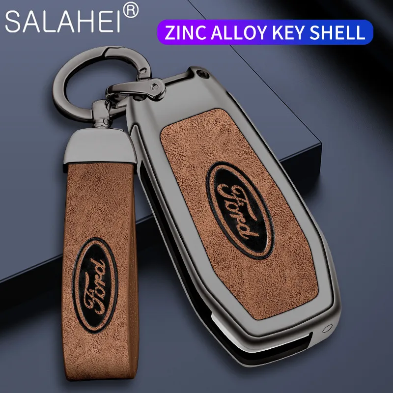 

Car Key Case Cover Holder Shell For Ford Ranger S-Max Focus Galaxy Mondeo Transit Tourneo Custom Ranger Ecosport Fiesta Keychain