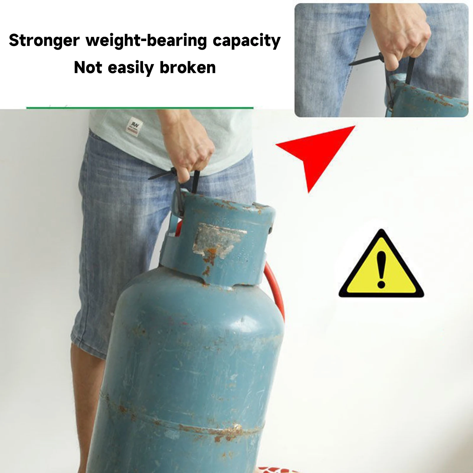 Самоблокирующиеся Нейлоновые кабельные стяжки набор из 100 шт. черные