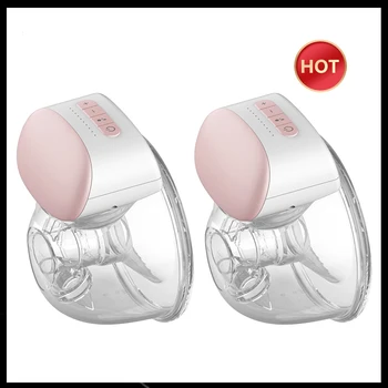 2/1pcs BB-P1 Wearable Breast Pump Hands Free Electric Portable Wearable Breast Pumps BPA-free Breastfeeding Milk Collector 1