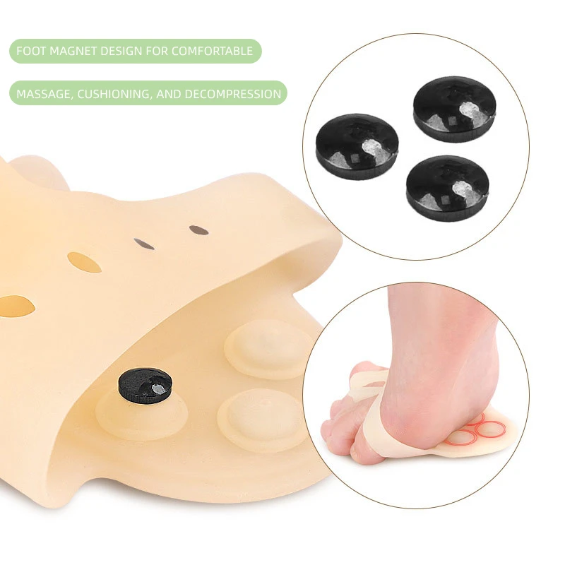 1 пара силиконовый разделитель для большого пальца ноги при вальгусной