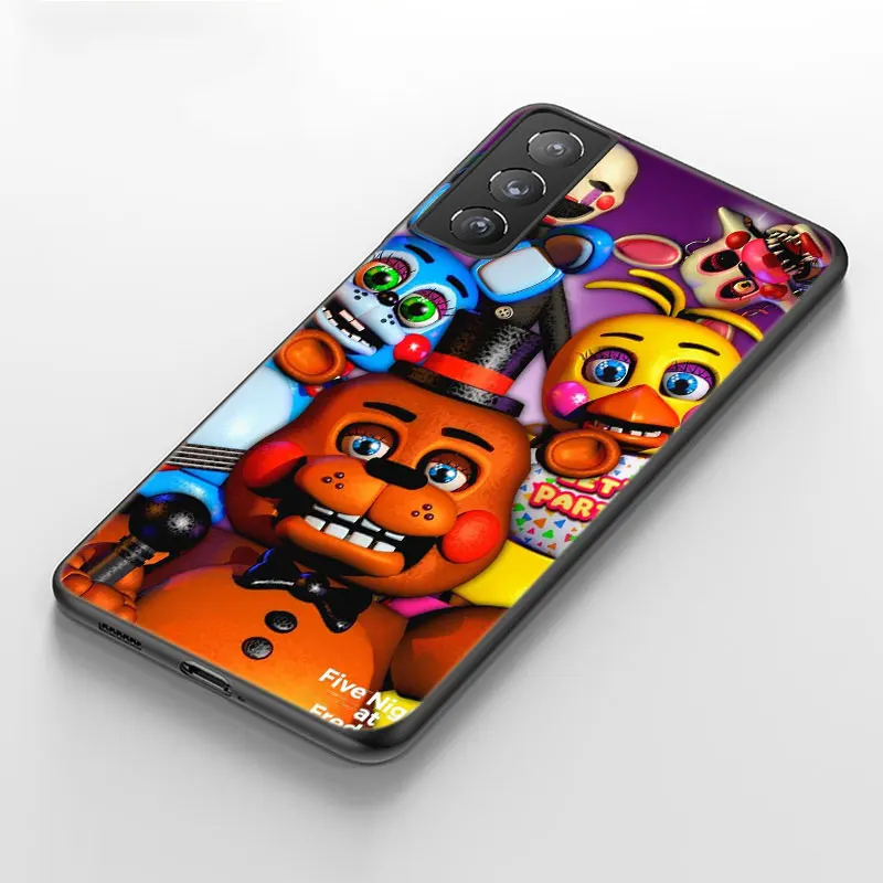 Fnaf Animatronics пять ночей чехол для Samsung Galaxy S22 S21 Ultra S20 FE S8 S9 S10E S10 Plus Lite A9 2018 черный