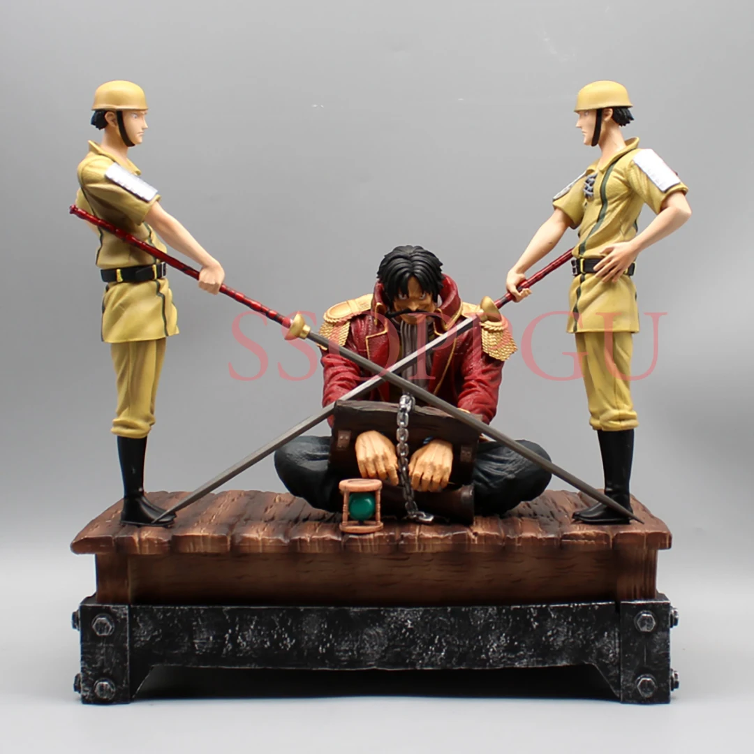 

Anime One Piece Figure Gol D Roger Figure Soldier Execution platform Action Figure Periphery Toys Collectible Model Kids Gifts