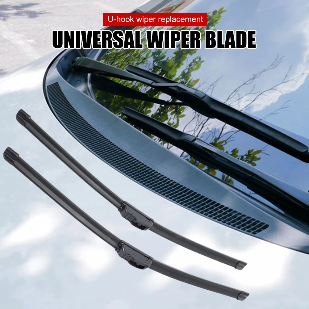 

Universal Car Windshield Wiper Blade U/J Hook Soft Rubber Frameless Wiper Automobile Replacement 14" 16" 18" 20" 22“ Accessories