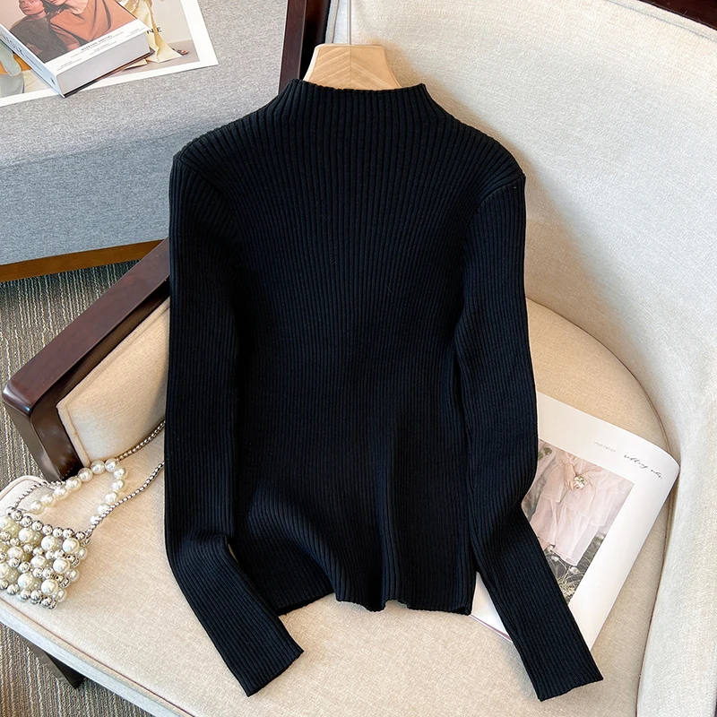 Новый женский костюм большого размера на весну и осень модный вязаный свитер +