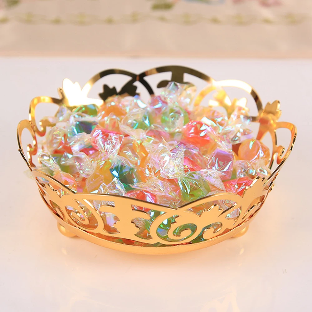 

Фруктовая тарелка, Ажурные кружевные закуски, блюдо для конфет для домашнего праздника, украшение, блюдо для конфет из нержавеющей стали, по...