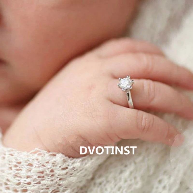 Реквизит Dvotinst для фотосъемки новорожденных мини-кольца с бриллиантами блестящее