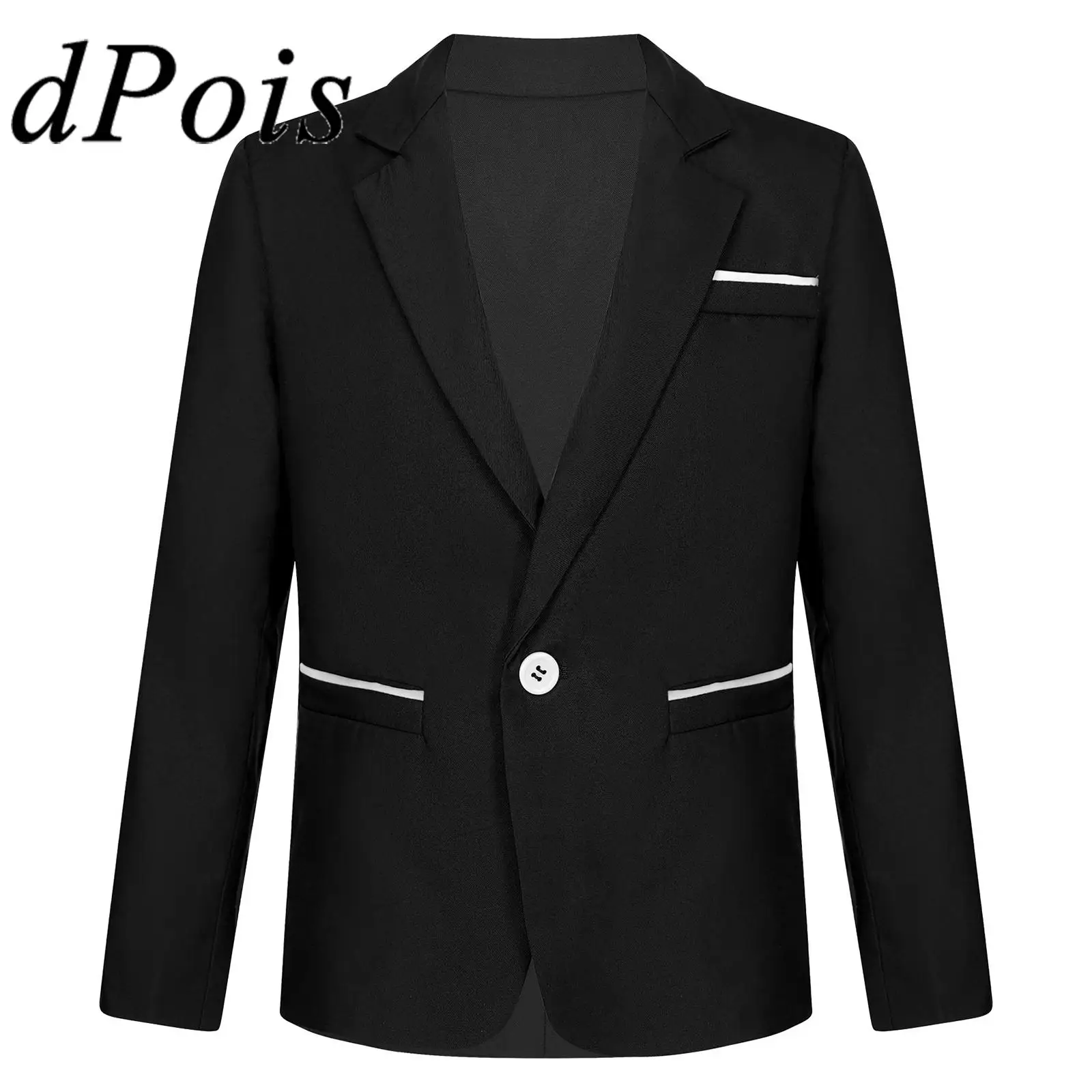 

Kids School Uniforms Kids Prom Wedding Party Dress Blazer Children Gentleman Host Pinao Performance Costume