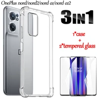 case for oneplus nord ce 2 5g accessories lamina mica nord 2 ce2 phone cases for one plus nord ce2 5g soft shockproof silicone bumper protective glass cristal nord 2 tpu clear crystal flexible case cover