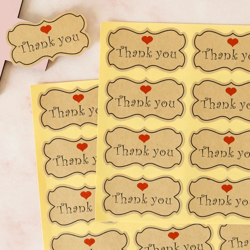 

Thank You Sealing Stickers Labels For Envelope Seal Label Gift Packaging Decoration Stickers Party Gift Stickers Label Paper